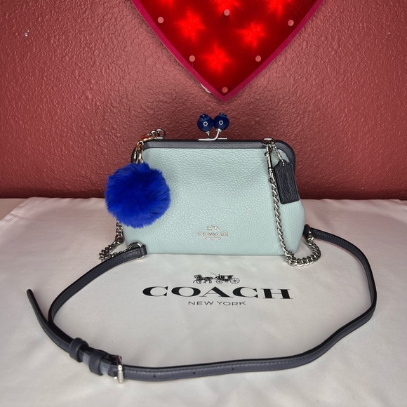 Coach Bags Coach Nora Kisslock Crossbody With Blueberry Poshmark
